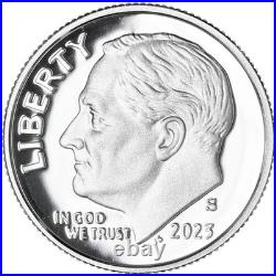 2023 S Proof Set Original Box & COA No Hat 10 Coins 99.9% Silver