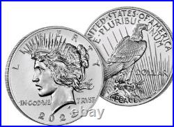 2023-S Reverse Proof $1 Morgan Peace Silver Dollar 2pc Set Box OGP Certificate%
