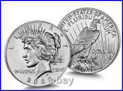 2023-S Reverse Proof $1 Morgan and Peace Silver Dollar 2pc Box Set