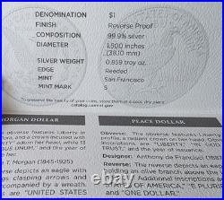 2023-S Reverse Proof $1 Morgan and Peace Silver Dollar 2pc Box Set