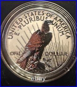2023-S Reverse Proof $1 Morgan and Peace Silver Dollar 2pc Set, Box, OGP, CAMEO