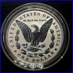 2023-S Reverse Proof $1 Morgan and Peace Silver Dollar 2pc Set, Box, OGP, CAMEO