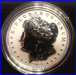 2023-S Reverse Proof $1 Morgan and Peace Silver Dollar 2pc Set, Box, OGP, CAMEO