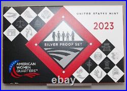 2023 S Silver Proof Set American Women Quarters with Box and COA