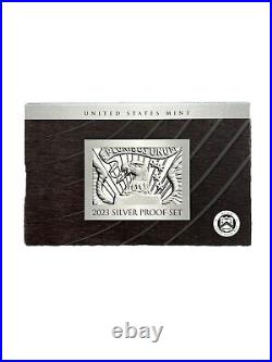 2023-S Silver U. S. Mint Proof Set 10 Coins Origina1 U. S. Mint Box & COA