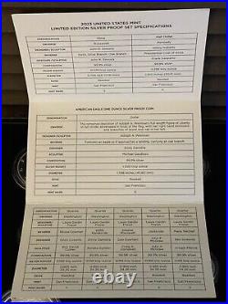 2023-S United States Mint Limited Edition Silver Proof Set with box and COA