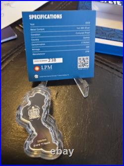 2023 Samoa POPEYE Sailor Man Shaped 1 oz Silver Proof Coin BOX COA Mintage 500