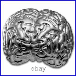 2023 Samoa The Brain 2oz Silver Proof-like 3D Shaped Coin