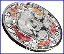 2023 Solomon Islands Filigree Koi 2oz Silver Proof-like Coin