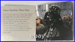 2023 UK 50P Darth Vader Emperor Palpatine Colorized 8g. 925 Silver Proof Box COA