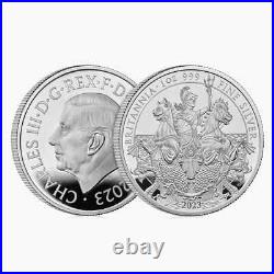 2023 UK Britannia Silver Proof Coin 1 oz OGP Box & COA ONLY 3450 Minted -#955