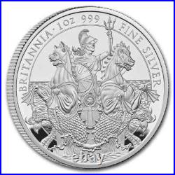 2023 UK Britannia Silver Proof Coin 1 oz OGP Box & COA ONLY 3450 Minted -#955