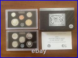 2023 U. S. Silver Proof Set Complete 10-Coin Set, with Box and COA
