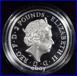 2023 Yale Of Beaufort Great Britain 2 Pounds 1 Oz. Silver Proof Original Box