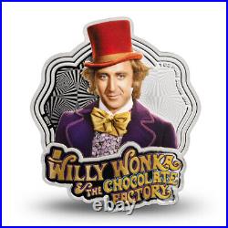 2024 1 oz Reverse Proof Samoa Silver Willy Wonka Coin (Box, CoA)