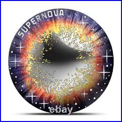 2024 2/3 oz Proof Austrian Sterling Silver Universe Supernova Coin (Box, CoA)