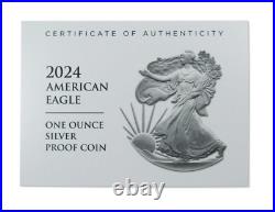 2024 American Silver Proof Eagle Box OGP & COA US Mint