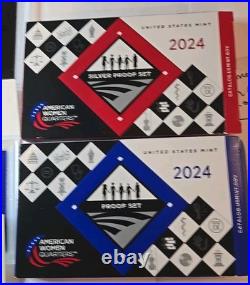 2024 American Women Quarters Silver &cade Proof Sets With Box & C. O. A