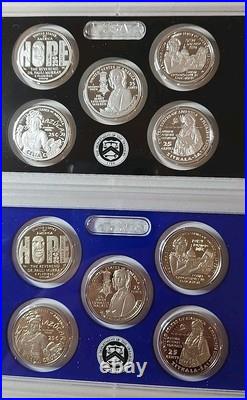 2024 American Women Quarters Silver &cade Proof Sets With Box & C. O. A