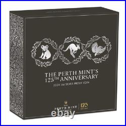 2024 Australia Perth Mint 125th Anniversary $1 1oz Silver Proof Box COA