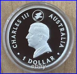 2024 Australia Wedge Tailed Eagle 10th Ann 1 oz Silver Proof Gilded HR BOX COA