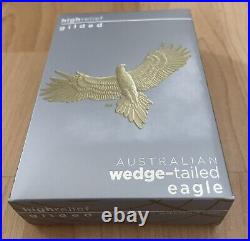 2024 Australia Wedge Tailed Eagle 10th Ann 1 oz Silver Proof Gilded HR BOX COA