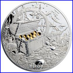 2024 Barbados Ocean's Lost Treasure 2 oz Silver Proof-Like Coin