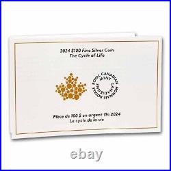 2024 Canada 10 oz Silver $100 The Cycle of Life Proof (Box/COA) 2024 Canada 10 oz Silver $100 The Cycle of Life Proof (Box/COA)