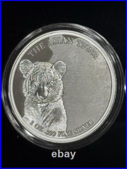 2024 Congo Wildcats Collection 3 x 1 oz Proof Silver with Box & COA Mintage 3000