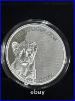 2024 Congo Wildcats Collection 3 x 1 oz Proof Silver with Box & COA Mintage 3000