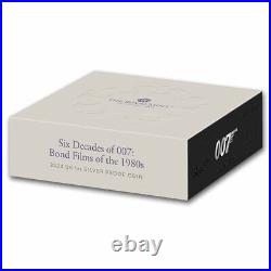 2024 GB Bond Films of the 80s 1 oz Silver Proof Coin (Box & COA)
