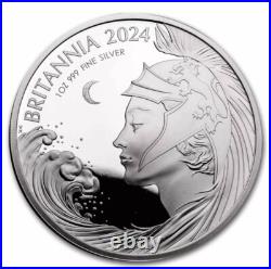 2024 Great Britain Britannia 1 oz Silver Proof BOX COA Limited Edition 3500