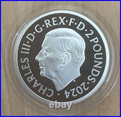2024 Great Britain Britannia 1 oz Silver Proof BOX COA Limited Edition 3500