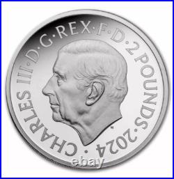 2024 Great Britain Britannia 1 oz Silver Proof BOX COA Limited Edition 3500
