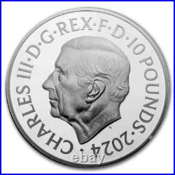 2024 Great Britain UK £10 BRITANNIA 5 Oz Silver Proof NGC PF70 FR with BOX