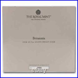 2024 Great Britain UK £10 BRITANNIA 5 Oz Silver Proof NGC PF70 FR with BOX