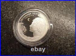 2024 Great Britain UK £2 BRITANNIA 1 Oz Silver Proof withBOX & COA 2024 Great Britain UK £2 BRITANNIA 1 Oz Silver Proof withBOX & COA
