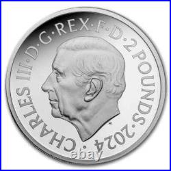 2024 Great Britain UK £2 BRITANNIA 1 Oz Silver Proof withBOX & COA