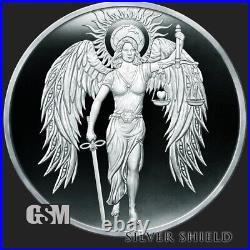 2024 Lady Justice Silver Shield Mini Mintage 1 oz Proof Round With Box&COA Presale