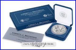 2024 Liberty Britannia. 999 Silver 1 Oz Proof Medal US Royal Mint OGP Box COA