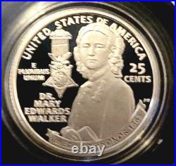 2024 Limited Edition Silver Proof Set -24RC CAMEO! 8 Coins-ASE Quarters, Box+OGP
