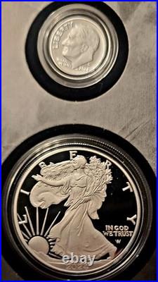 2024 Limited Edition Silver Proof Set -24RC CAMEO! 8 Coins-ASE Quarters, Box+OGP