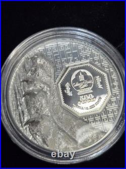 2024 Mongolia Wild Mongolia Snow Leopard 1 oz Silver Proof Coin