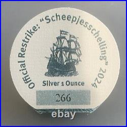 2024 Netherlands 1 oz Silver Proof Ship Shilling PCGS PR70DCAM (withBox & COA)WOW