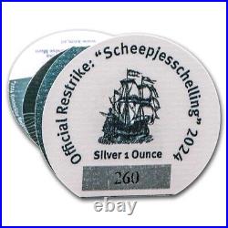 2024 Netherlands 1 oz Silver Proof Ship Shilling (withBox & COA)