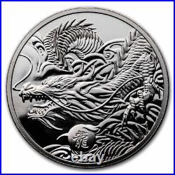 2024 Niue Lunar Dragon 1 oz Silver Proof Coin. 9999 COA/Box
