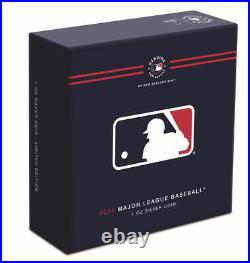 2024 Niue MLB Logo Baseball 1 oz Silver Colorized Proof Coin