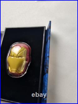 2024 Niue Marvel Iron Man Helmet Shaped Colorized 2 oz Silver $5 Coin #76/1000