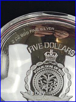 2024 Niue Marvel Iron Man Helmet Shaped Colorized 2 oz Silver $5 Coin #76/1000