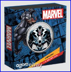 2024 Niue Marvel VENOM Coin Colorized 1 oz. 999 Silver Proof Box/COA